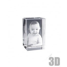 Bloc de verre rectangle 8 cm - Gravure 3D Bloc de verre rectangle 8 cm - Gravure 3D