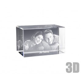 Bloc de verre horizontal photo laser 3D Bloc de verre horizontal photo laser 3D