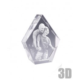 Bloc en verre Iceberg 13 cm - Gravure 3D