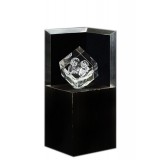 Socle lumineux Deluxe pour cube 6 cm