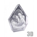 Bloc en verre Iceberg 20 cm - Photo gravure 3D