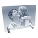 Plaque en verre photo laser sur pieds