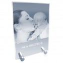 Plaque en verre photo laser sur pieds