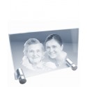 Plaque en verre photo laser sur pieds