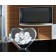 Coeur en verre photo gravure 3D