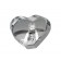 Coeur en verre gravure photo 3D