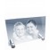 Petite plaque photo laser horizontale sur pieds métal