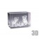 Bloc de verre horizontal photo laser 3D